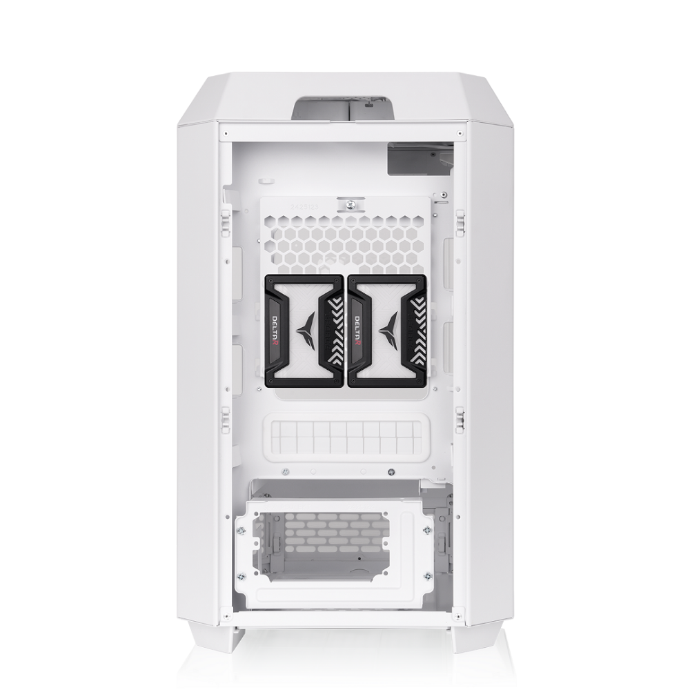 Das The Tower 250 Snow White im vertikalen Gehäusedesign ist ein Micro ATX PC Gehäuse. 