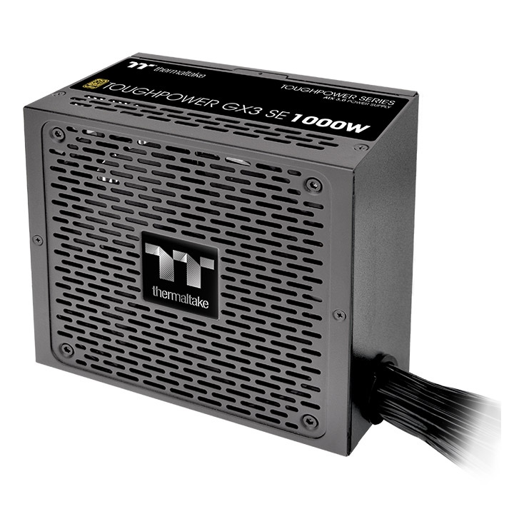 Das Thermaltake Toughpower GX3 SE 1000W ist ein ATX-3.1-Netzteil in Schwarz mit 80 PLUS Gold Effizienz.