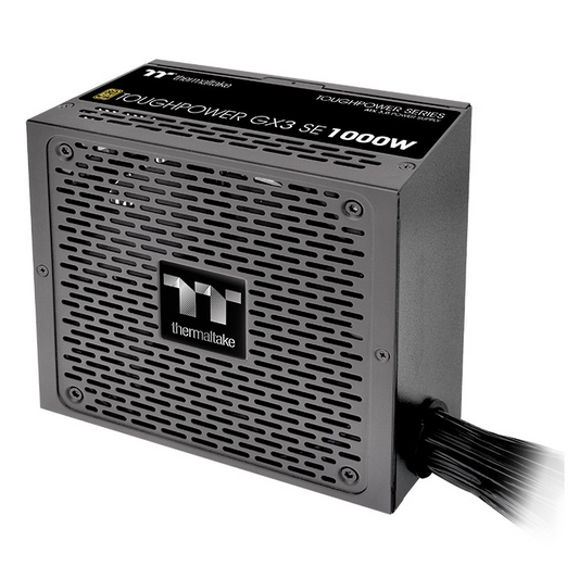 Das Thermaltake Toughpower GX3 SE 1000W ist ein ATX-3.1-Netzteil in Schwarz mit 80 PLUS Gold Effizienz.