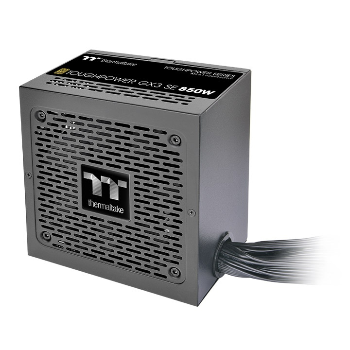 Das Thermaltake Toughpower GX3 SE 850W ist ein ATX-3.1-Netzteil in Schwarz mit 80 PLUS Gold Effizienz.