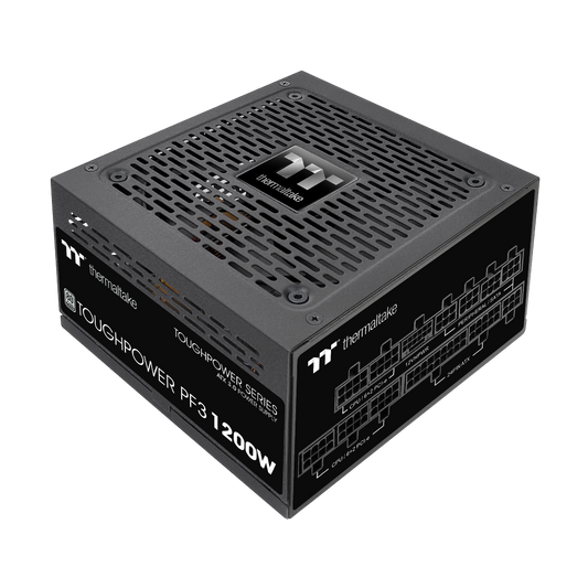 Das Toughpower PF3 ist ein ATX Standard PC Netzteil mit 1200 Watt in der Farbe Schwarz und dem 80+ Platinum mit einem Wirkungsgrad vom mindestens 90% bis 92%.
