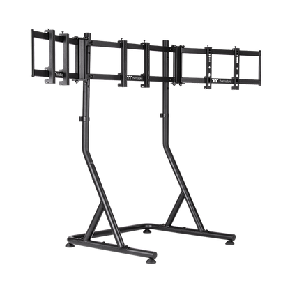 Der Triple Racing Monitor Stand in der Farbe Black ergibt mit dem GR300/GR500 das perfekte SimRaching-Setup für alle Rennfahrer