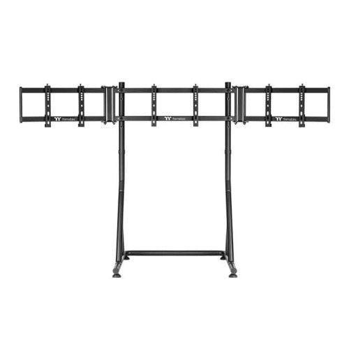 Der Triple Racing Monitor Stand in der Farbe Black ergibt mit dem GR300/GR500 das perfekte SimRaching-Setup für alle Rennfahrer.