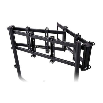 Der Triple Racing Monitor Stand in der Farbe Black ergibt mit dem GR300/GR500 das perfekte SimRaching-Setup für alle Rennfahrer.