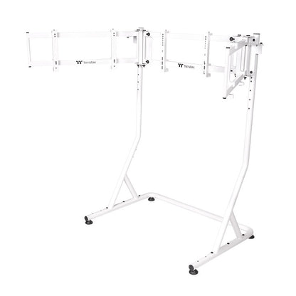 Der Triple Racing Monitor Stand Pro in der Farbe Snow White unterstützt 32"(Curved) oder 34"(Flat) Displays. 