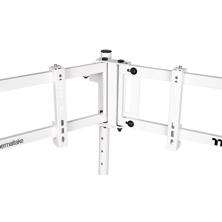 Der Triple Racing Monitor Stand Pro in der Farbe Snow White unterstützt 32"(Curved) oder 34"(Flat) Displays. 