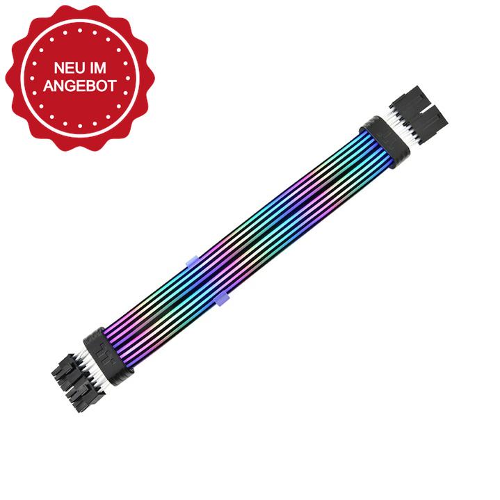 DaTt Mod ARGB Cable 8Pin 300mm Black verfügt über einen transparenten LED-Schlauch, der eine stilvolle Beleuchtung bietet.