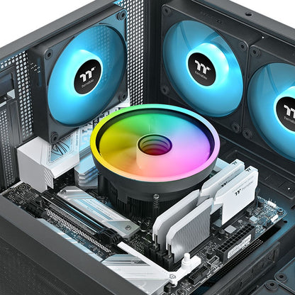 Der UX150_L ARGB ist ein günstiger CPU-Kühler mit leisem 130-mm-High-Airflow-Lüfter.