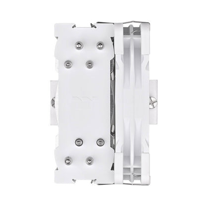 UX400 ARGB Lighting ist ein günstiger CPU-Kuehler in der Farbe Snow White mit leisem 120-mm-High-Airflow-Luefter.