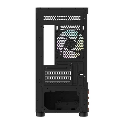 Das View 170 WS ARGB ist M-ATX PC-Gehäuse in der Farbe Black. Es überzeugt durch seine drei 120-mm ARGB-Lite Lüfter und eine wunderschöne Holzoptik.