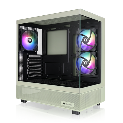 Das View 270 Plus TG ARGB ist ein PC Gehaeuse (Midi Tower) in der Farbe Match Green.