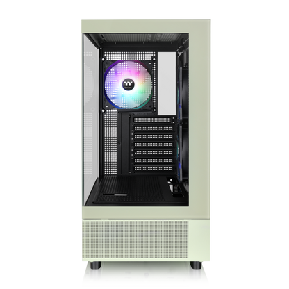 Das View 270 Plus TG ARGB ist ein PC Gehaeuse (Midi Tower) in der Farbe Match Green.