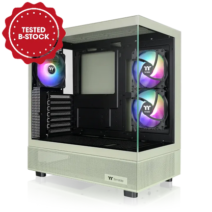 Das View 270 Plus TG ARGB ist ein PC Gehaeuse (Midi Tower) in der Farbe Matcha Green.