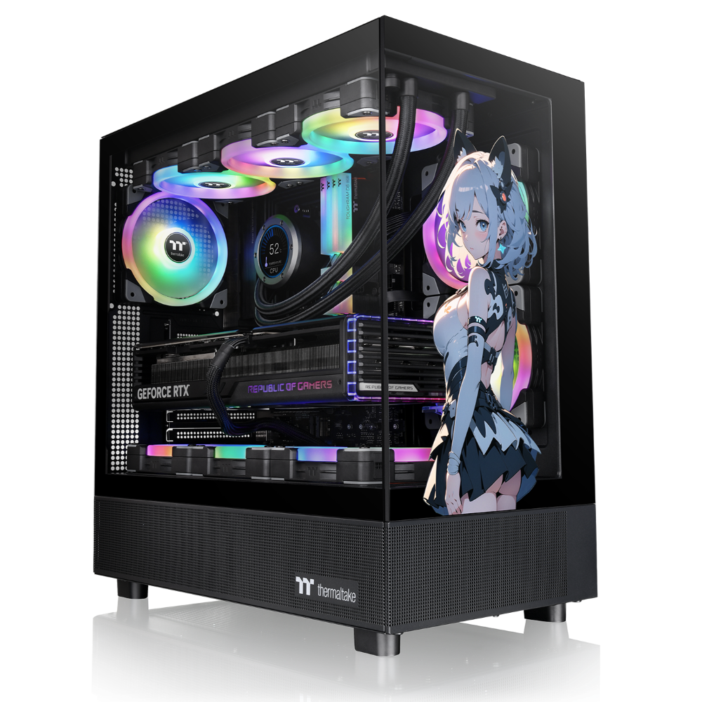 Das View 270 SP TT-Waifu-Edition in der Farbe Black ist ein E-ATX Midi Gehäuse.