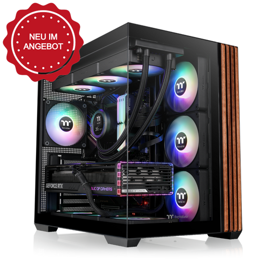 Das View 380 WS ARGB ist ATX PC-Gehäuse in der Farbe Black. Es überzeugt durch seine  vier 120-mm ARGB-Lite Lüfter und eine wunderschöne Holzoptik.