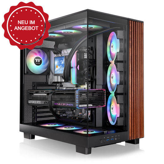 Das View 380 XL WS ARGB ist ATX PC-Gehäuse in der Farbe Black. Es überzeugt durch seine  vier 120-mm ARGB-Lite Lüfter, wunderschöne Holzoptik und Grafikkartenhalter.