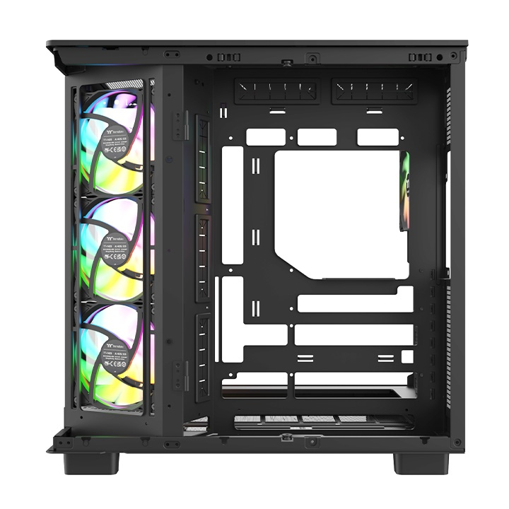 Das View 380 XL WS ARGB ist ATX PC-Gehäuse in der Farbe Black. Es überzeugt durch seine  vier 120-mm ARGB-Lite Lüfter, wunderschöne Holzoptik und Grafikkartenhalter.