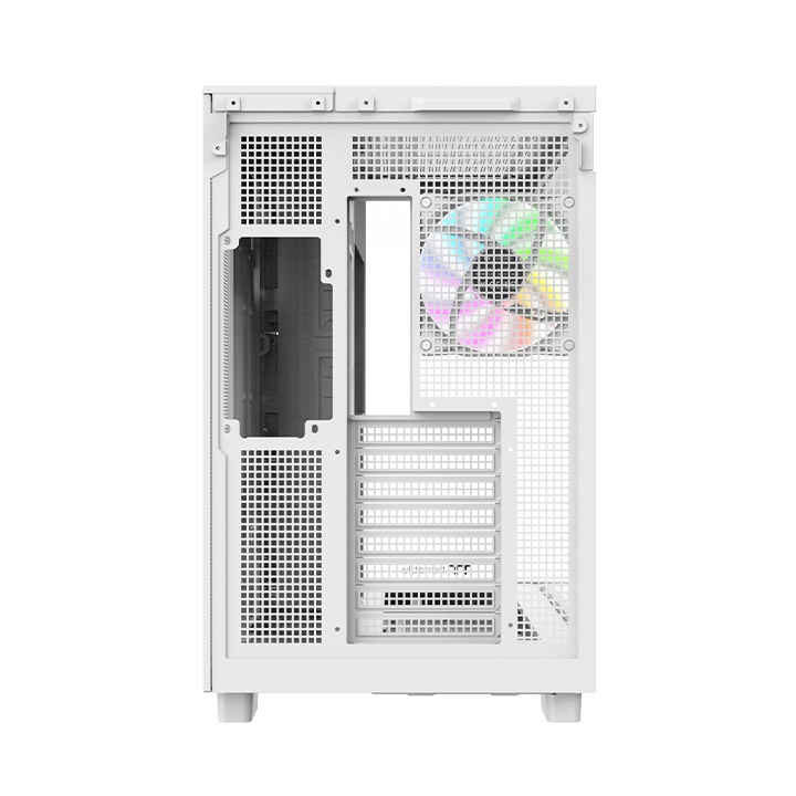 Das View 380 XL WS ARGB ist ATX PC-Gehäuse in der Farbe Snow White. Es überzeugt durch seine  vier 120-mm ARGB-Lite Lüfter, wunderschöne Holzoptik und Grafikkartenhalter.