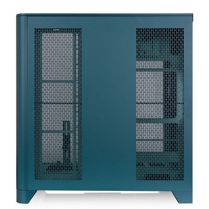 Das View 390 Air ist ein Midi ATX PC-Gehaeuse mit gebogenen TG-Panel, Hidden_Connector und hervorrangender Luftkühlung durch CT120 Fans und Mesh-Frontpanel.