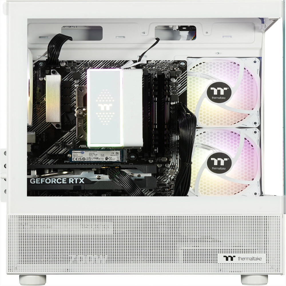 Der White Fairy ist ein LCGS Gaming PC mit  NVIDIA RTX 5060 und AMD Ryzen 7 5700X.