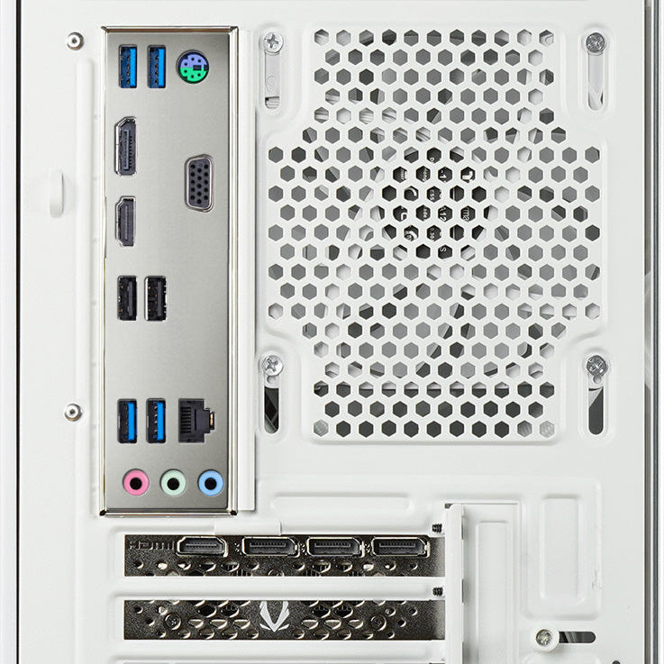 Der White Fairy ist ein LCGS Gaming PC mit  NVIDIA RTX 5060 und AMD Ryzen 7 5700X.