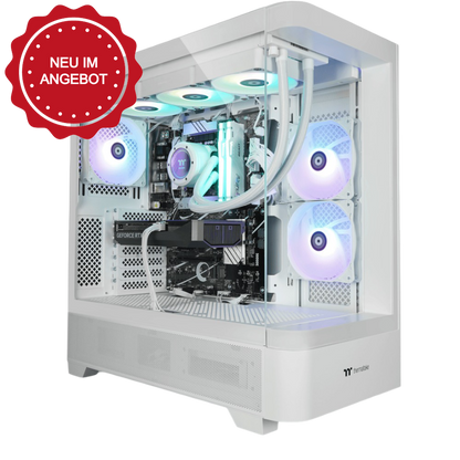Der White Unicorn ist ein LCGS Gaming PC mit NVIDIA RTX 5070 Ti und Intel Core i7 14700KF.