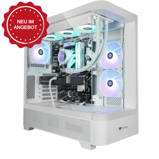Der White Unicorn ist ein LCGS Gaming PC mit NVIDIA RTX 5070 Ti und Intel Core i7 14700KF.