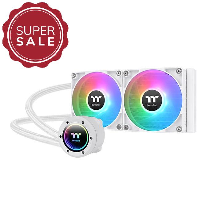 TH240 ARGB V2 Snow CPU AIO Liquid Cooler - Thermaltake Toughstore