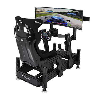Thermaltake GR900 Racing Simulator Cockpit mit 40 × 160 mm T-Nuten-Aluminiumprofilrahmen für Direct-Drive-Systeme