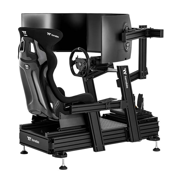 Thermaltake GR900 Racing Simulator Cockpit mit 40 × 160 mm T-Nuten-Aluminiumprofilrahmen für Direct-Drive-Systeme