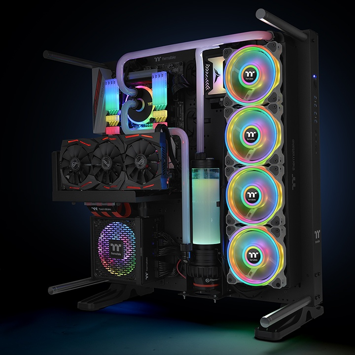 Riing Quad 12 RGB Snow White Gehäuselüfter (3-Fan Pack)