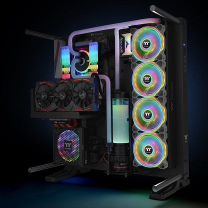 Riing Quad 12 RGB Snow White Gehäuselüfter (3-Fan Pack)