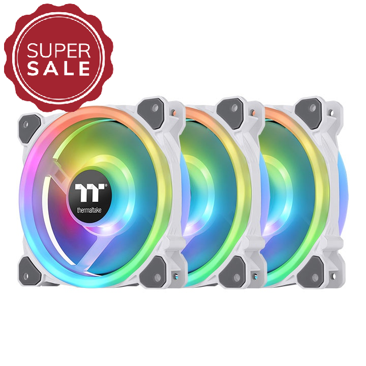 Riing Trio 12 RGB Snow White Gehäuselüfter (3-Fan Pack)