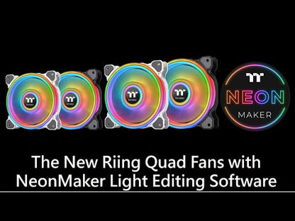 Riing Quad 12 RGB Snow White Gehäuselüfter