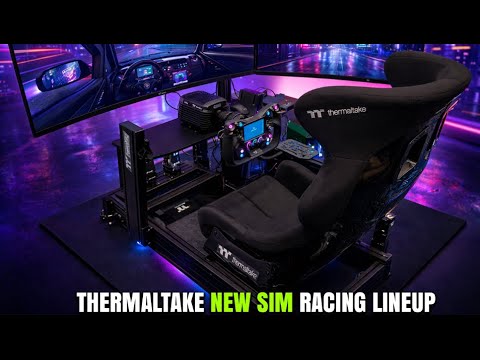 Thermaltake GR900 Racing Simulator Cockpit mit 40 × 160 mm T-Nuten-Aluminiumprofilrahmen für Direct-Drive-Systeme