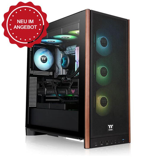 Das S370 WS E-ATX Midi PC-Gehäuse in der Farbe Schwarz überzeugt durch seine Kühlleistung (vorinstallierten CT120-PWM-Lüfter) und edeles Design mit Holzakzenten. 