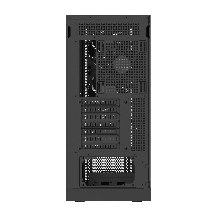 Das S370 WS E-ATX Midi PC-Gehäuse in der Farbe Schwarz überzeugt durch seine Kühlleistung (vorinstallierten CT120-PWM-Lüfter) und edeles Design mit Holzakzenten. 
