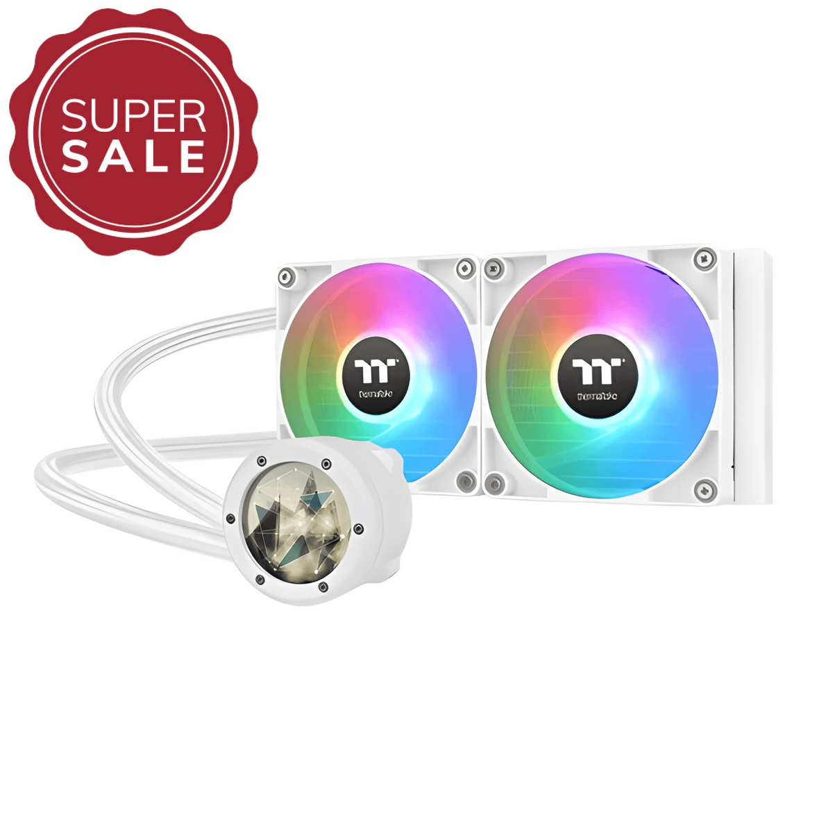 TH240 V2 Ultra ARGB Sync CPU Liquid Cooler Snow Edition All-In-One - Thermaltake Toughstore