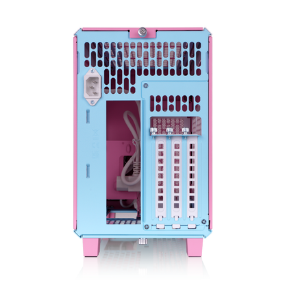 Das TR100 ist ein kompaktes PC Mini-ITX-Gehäuse (Tower) in Bubble Pink