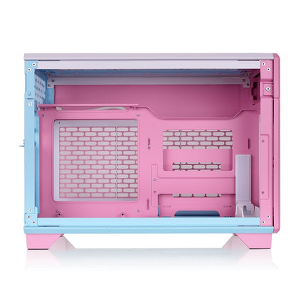 Das TR100 ist ein kompaktes PC Mini-ITX-Gehäuse (Tower) in Bubble Pink