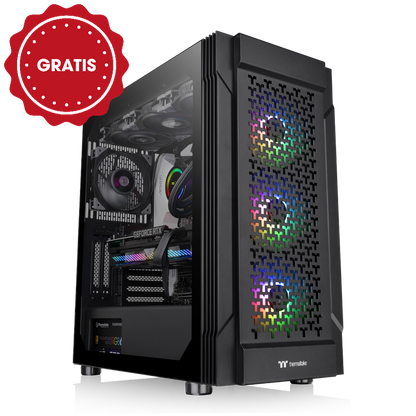 Der Versa T27 TG ARGB Midi Tower ist ein ATX PC Gehäuse mit Mesh-Front und 3x vorinstallierten 120 mm RGB Lüfter die per Motherboard-Synchronisationssoftware gesteuert werden können.