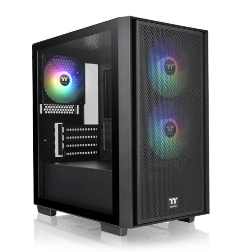 Das H16 TG ARGB Black ist ein Micro-ATX Tower Chassis mit Mesh-Frontblende