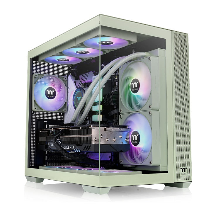 View 380 TG ARGB Matcha Green - Thermaltake Toughstore