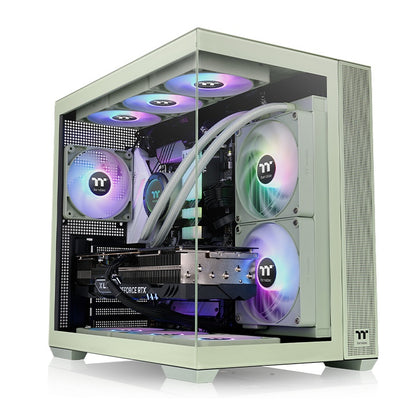 View 380 TG ARGB Matcha Green - Thermaltake Toughstore